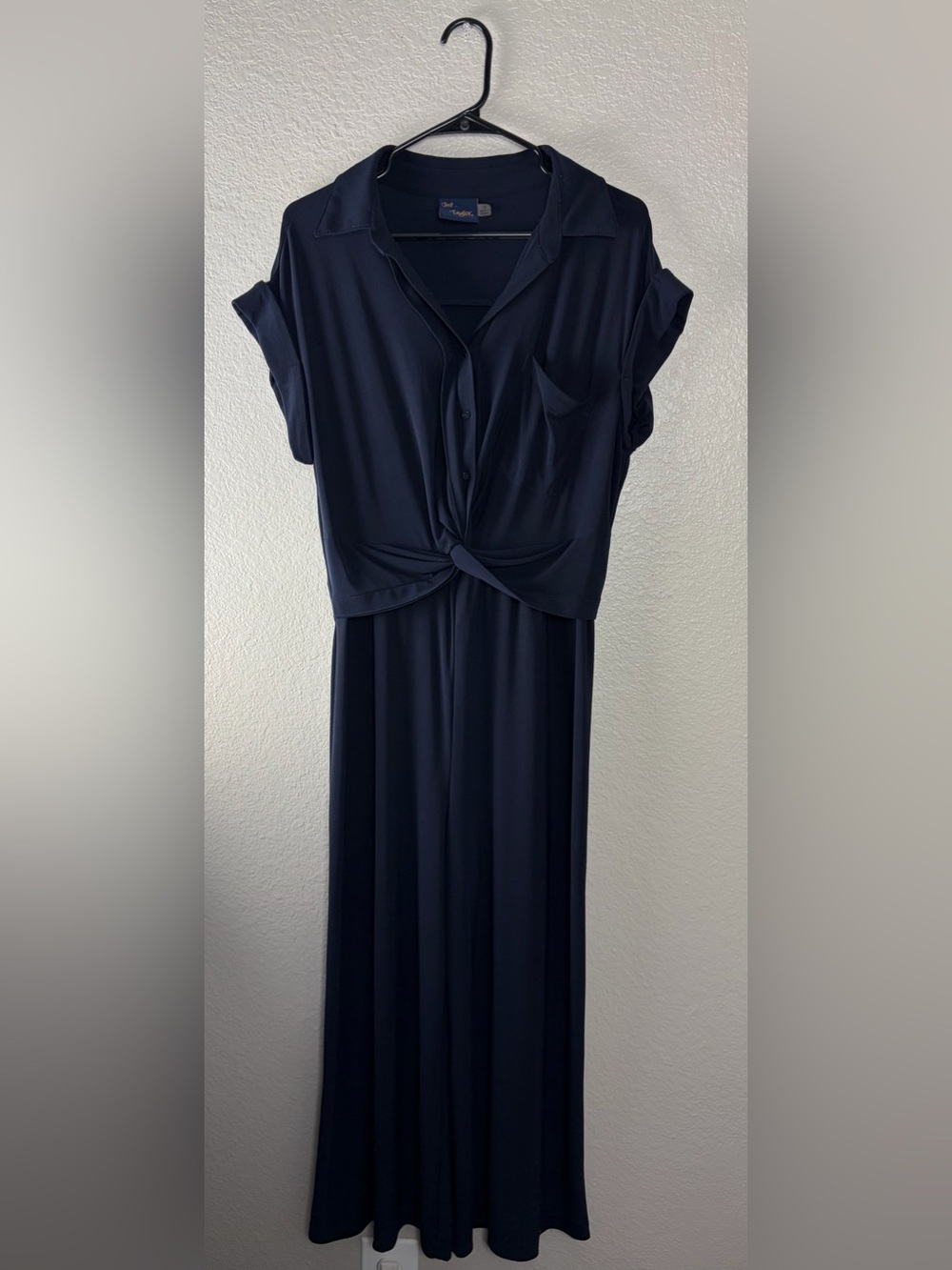 Just...Taylor Navy Short Sleeve Jumper (12)